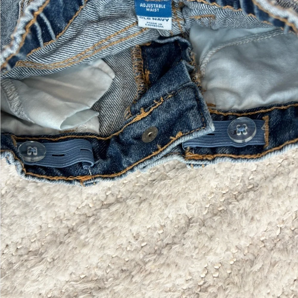 Old Navy Baby Girl Denim Skirt - Size 12-18 Months with Adjustable Waist